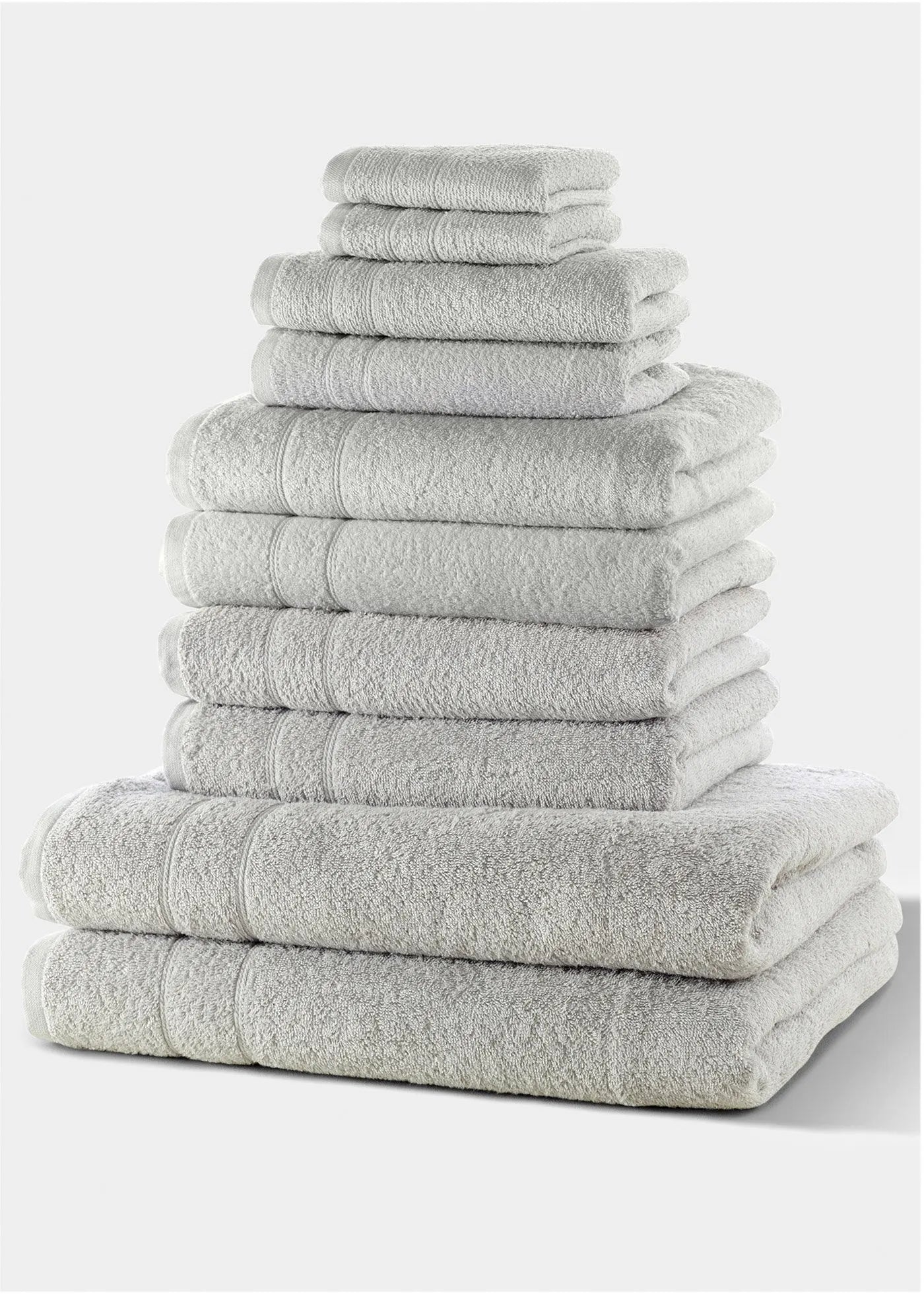 Ensemble de Serviettes de Toilette rose (10 pièces) – Douceur et Absorption
