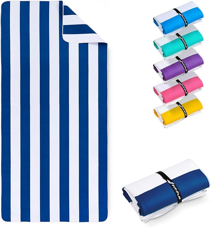 Drap blanc et bleu marine taille 90x160cm