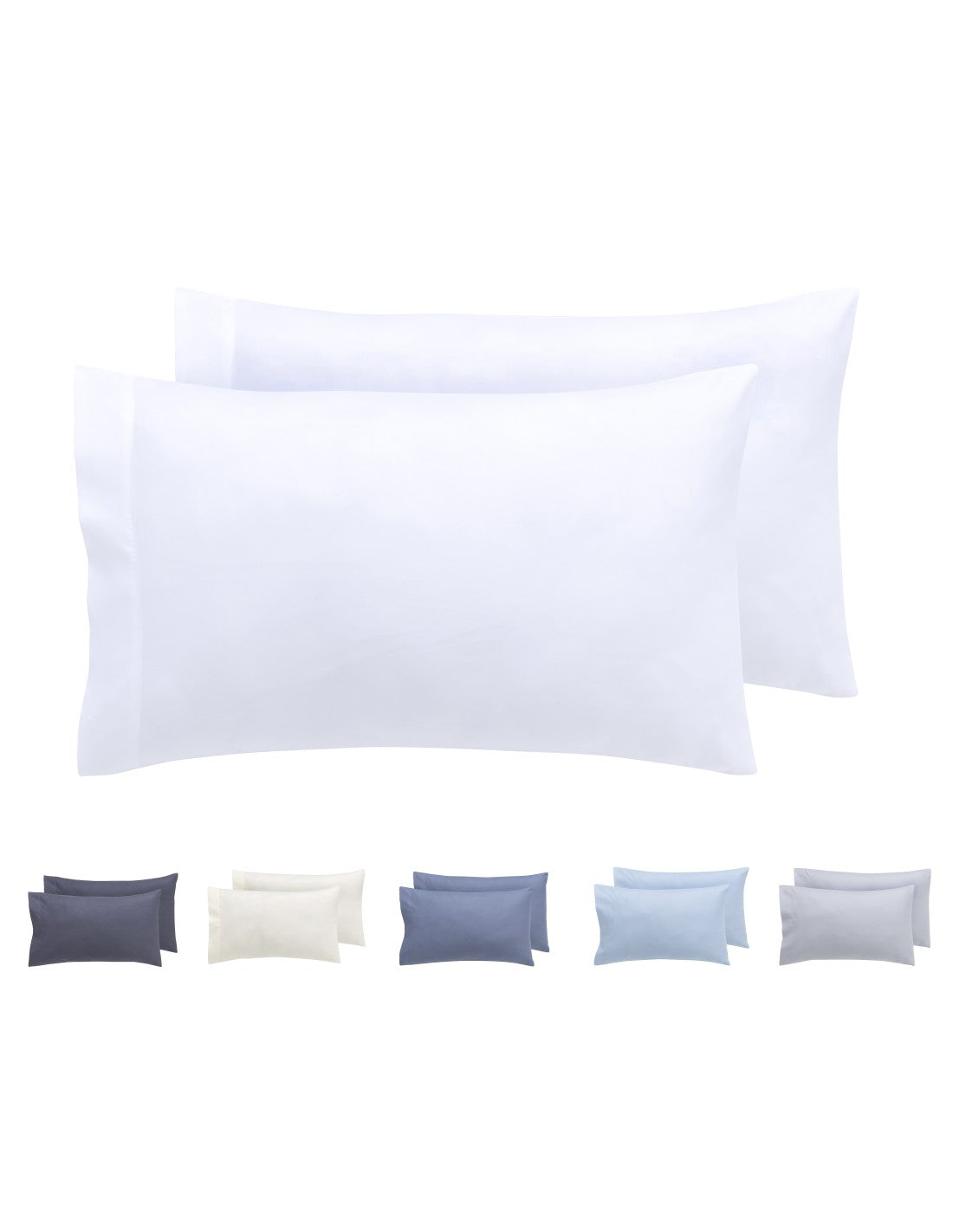 taie blanc todocama 80x40 lot de 2