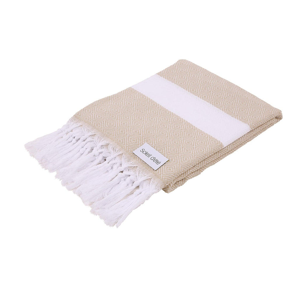 Serviette de plage 94x174 l'originale beige