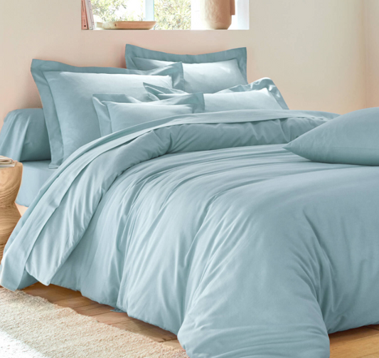 Taie d'oreiller Colombine taille 50x70 couleur céladon