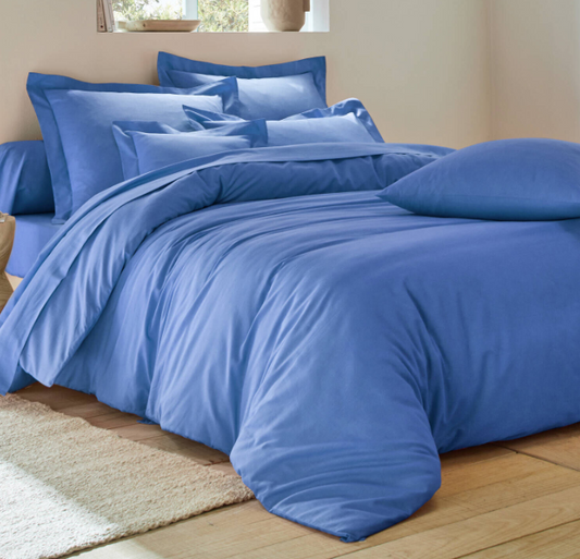 Taie d'oreiller Colombine taille 63x63 couleur océan