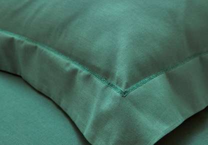 Taie d'oreiller blancheporte 50x70 couleur vert sapin