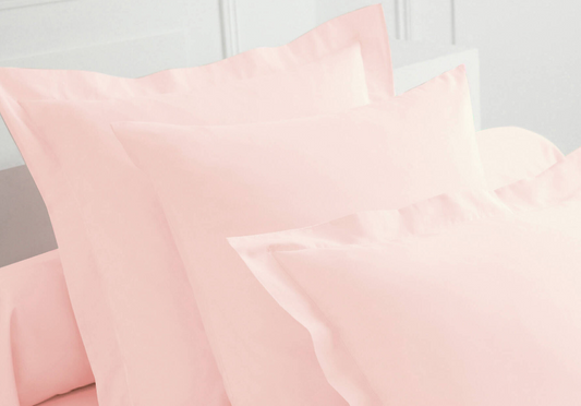 Taie d'oreiller blancheporte 50x70 couleur rose poudre